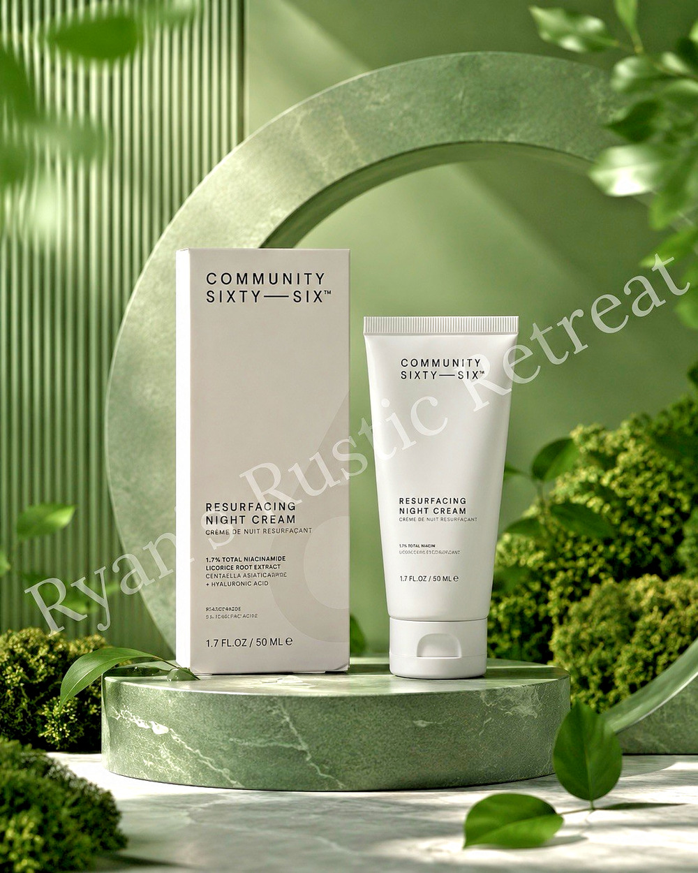 Community Sixty-Six - Resurfacing Night Cream - 1.7 fl oz/ 50 mL - Full Size